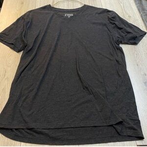Seeded and sewn black short sleeve shirt top